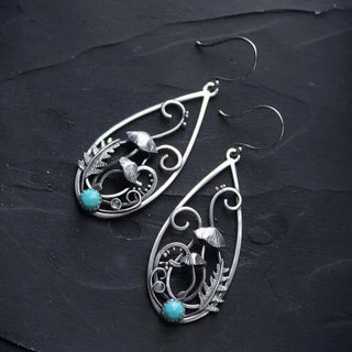 Turquenite Forest Earrings