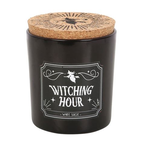 Witching Hour Candle ~ White Sage & Clear Quartz
