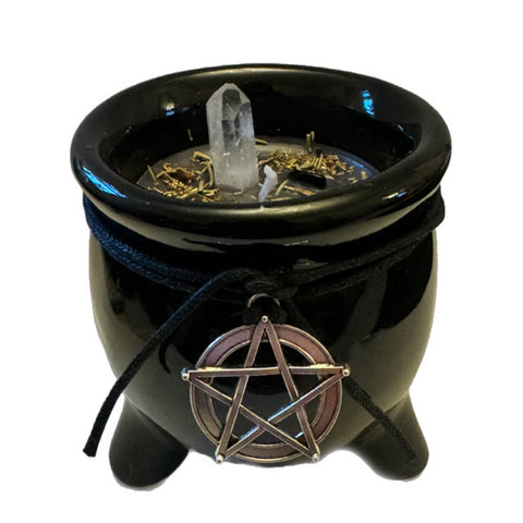 Moonchild Cauldron Candle ~ Ward of Protection