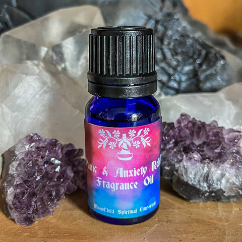 Crystal Infused Fragrance Oil ~ Panic & Anxiety Relief
