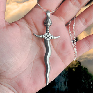 Pentagram Athame Necklace