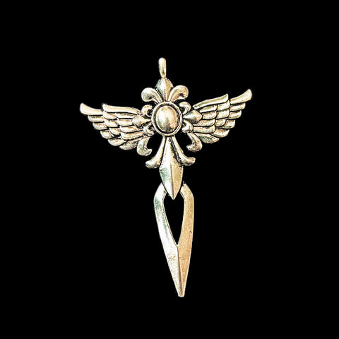 Winged Athame Necklace
