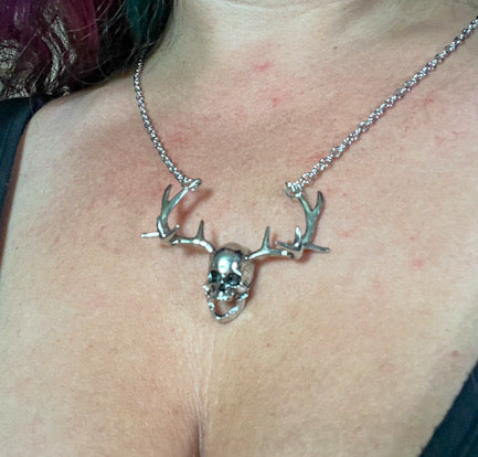 Forest Skull Necklace