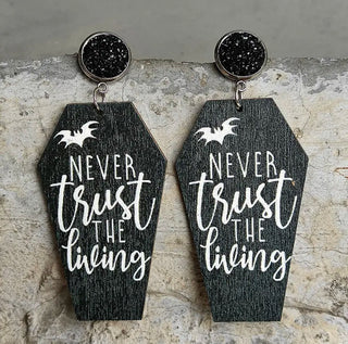 Never Trust The Living Stud Earrings