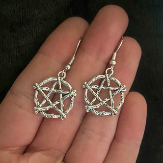 Woodland Pentacle Earrings