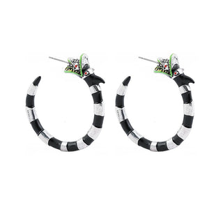 Sand Worm Hoop Earrings