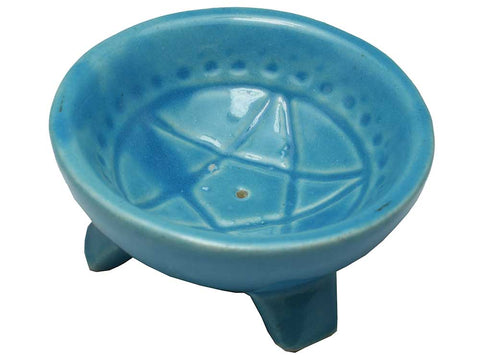 Blue Pentacle Incense Bowl
