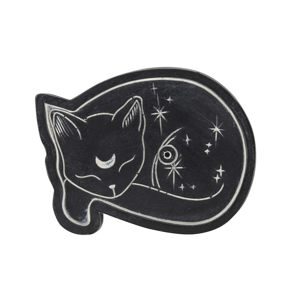 Sleeping Luna Cat Incense Holder