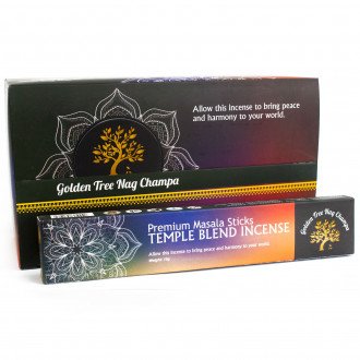 Golden Tree Nag Champa Incense Sticks ~ Temple Blend