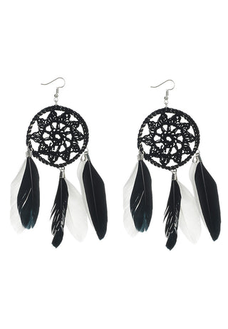 Woven Dream Catcher Earrings