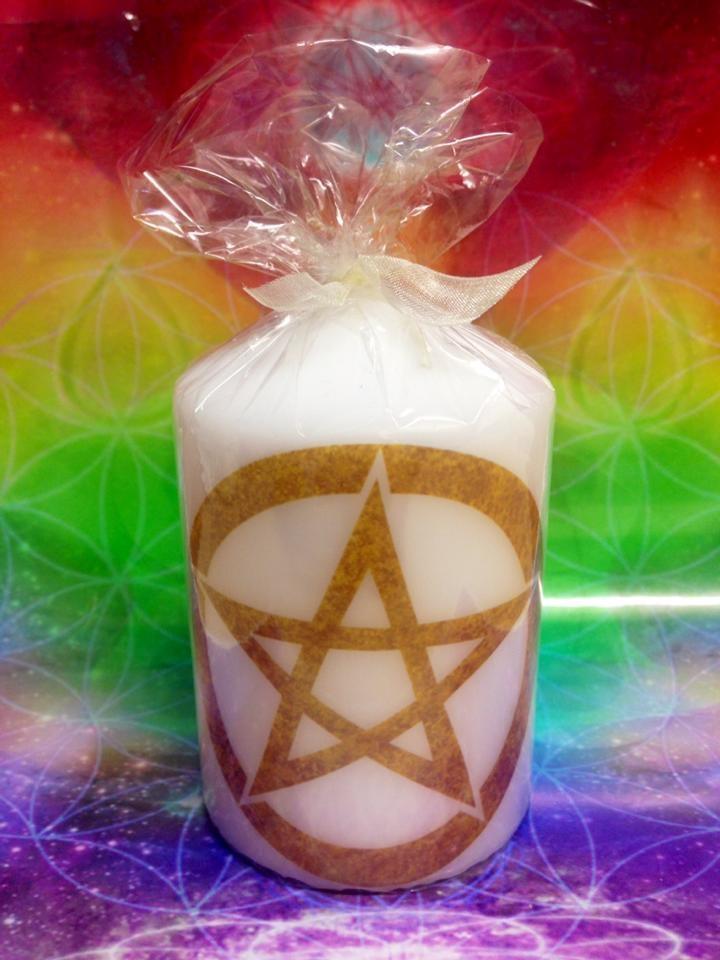 candles Pentagram Element Candle - Yellow ~ Air