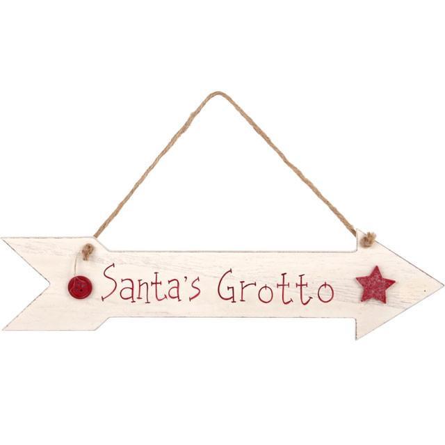 Christmas & Yule Decorations Santa's Grotto Sign