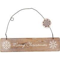 Christmas & Yule Decorations Snowflake Merry Christmas Sign