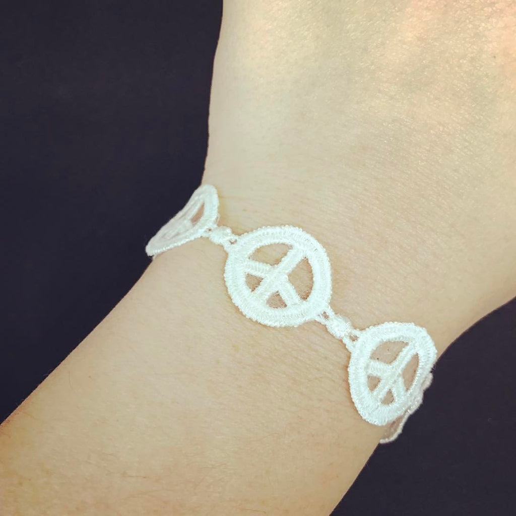 Default Title Embroidery Peace Bracelet