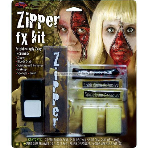 Halloween Halloween Special Effects Makeup - Zipper Horror Kit