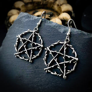 Forest Pentacle Earrings