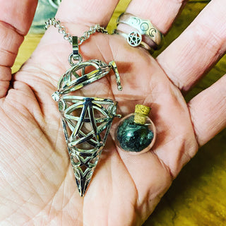 Black Salt Pendulum Locket