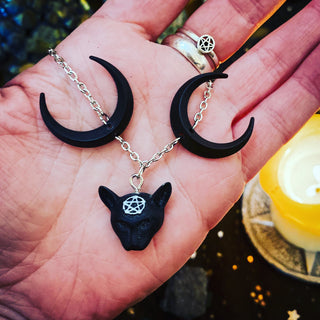 Black Moon Familiar Necklace