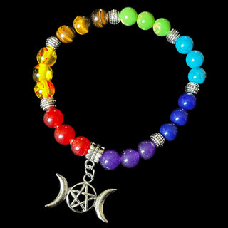 Triple Moon Chakra Bracelet