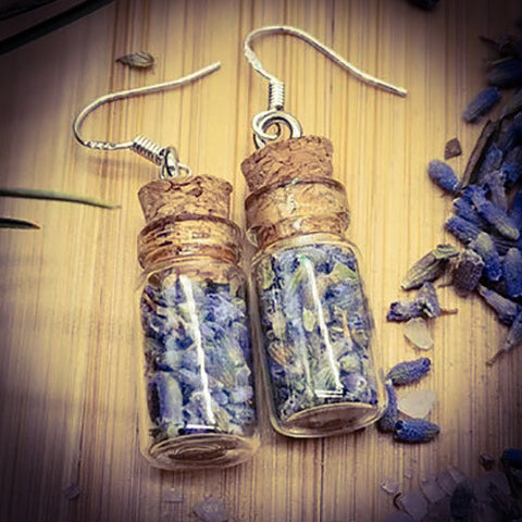 Cottage Witch Earrings ~ Luck Drawing