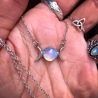 Crystal Moon Phase Necklace