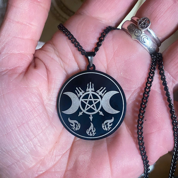 Sigil of Hecate Necklace ~ Stainless Steel