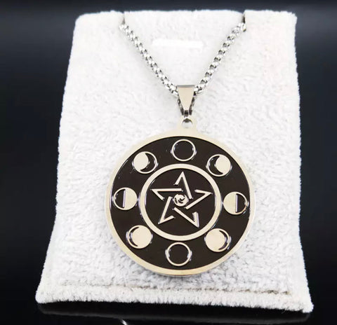 Midnight Moon Phase Necklace