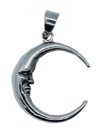Crescent Moon Pendant ~ Sterling Silver