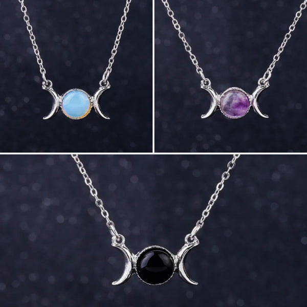 Crystal Moon Phase Necklace