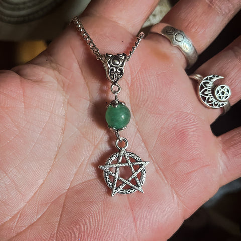 Luck Drawing Pentacle Necklace
