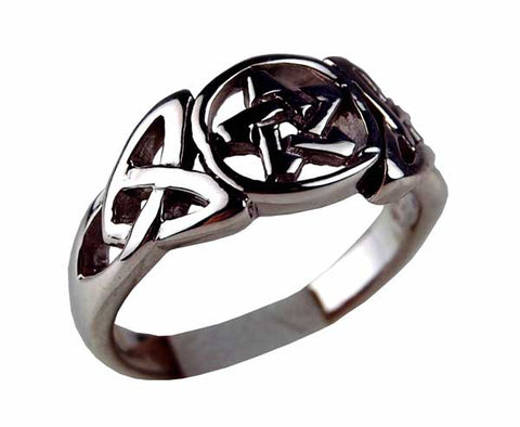 Celtic Pentacle Ring ~ Sterling Silver