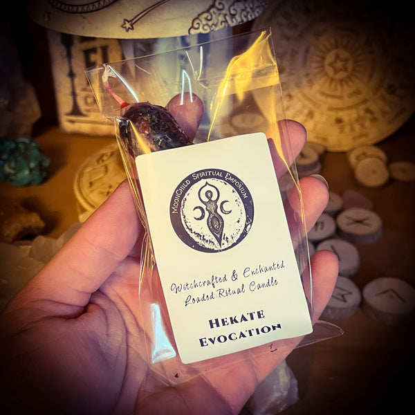 Loaded Ritual Candle ~ Hekate Evocation