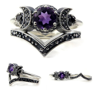 Moon Phase Stack Ring