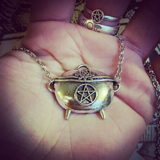 Pentacle Cauldron Necklace