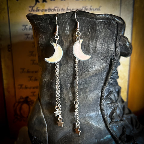 Misty Moon Cascade Earrings