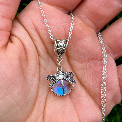 Mystic Aura Dragonfly Necklace