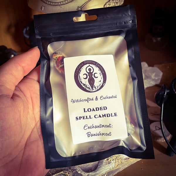 Loaded Spell Candle ~ Banishment (of a person)