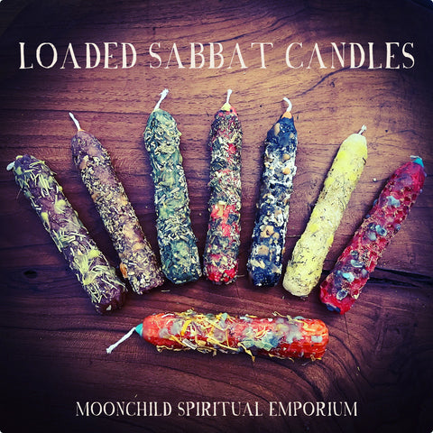 Loaded Sabbat Candles - choose your sabbat