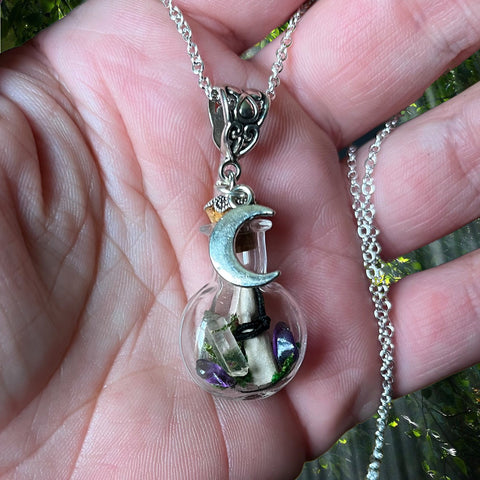 Theban Spell Bottle Necklace