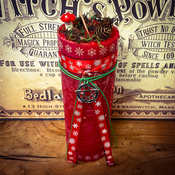 Yule Forest Pillar Candle