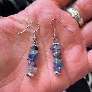 Fluorite Drop Earrings