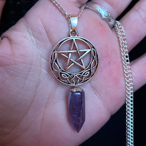 Celtic Moon Cradle Necklace