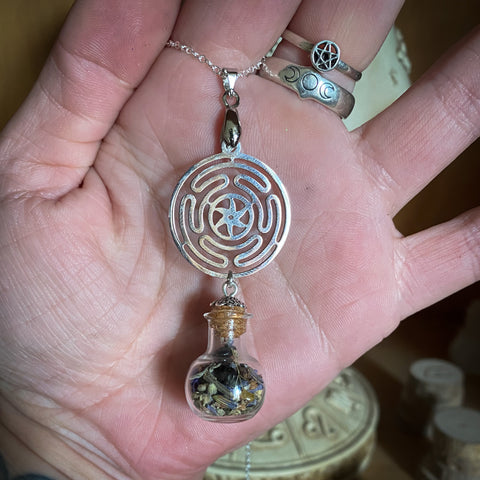 Wheel of Hecate Devotional Necklace