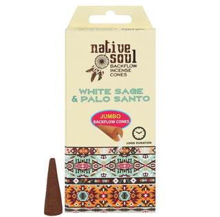 Native Soul Backflow Cones ~ White Sage & Palo Santo
