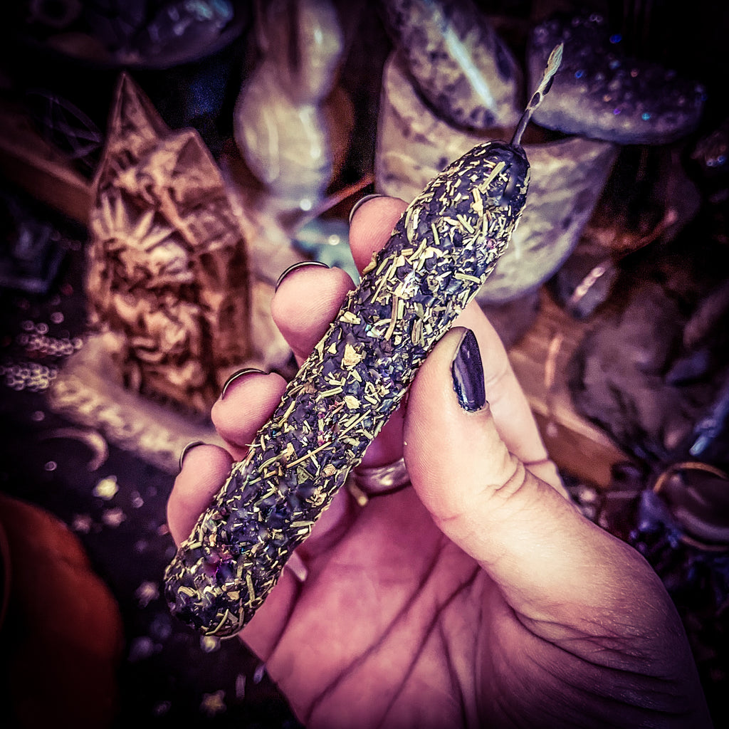 Loaded Spell Candle ~ Return to Sender – MoonChild Spiritual Emporium