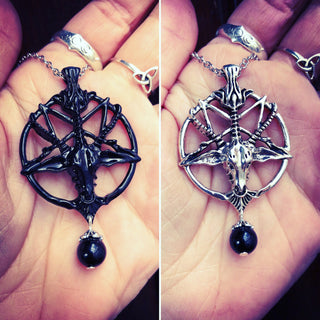 Onyx Baphomet Necklace
