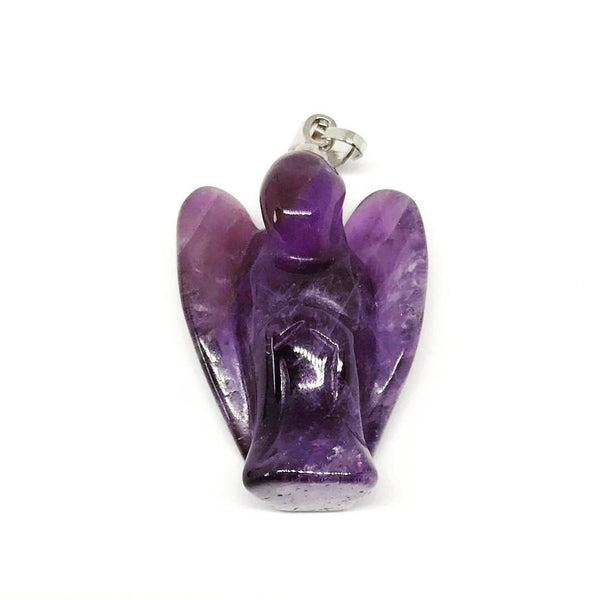 Jewellery,Angels, Gods & Goddess Amethyst / snake Chain Angel Pendant - Variety of crystals to choose from