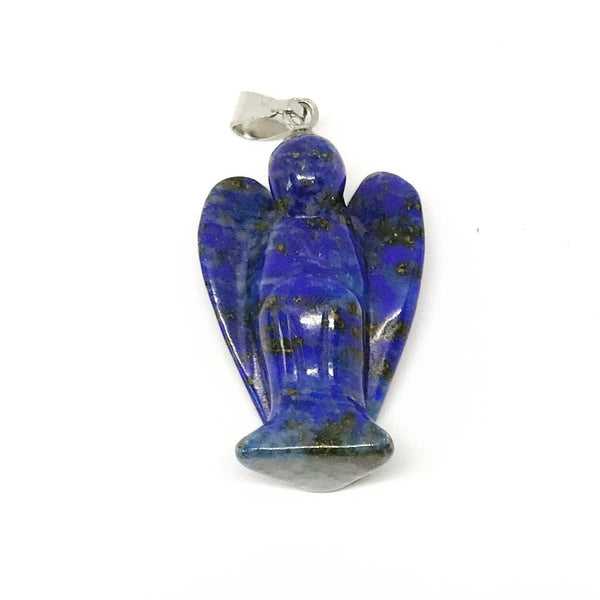 Jewellery,Angels, Gods & Goddess Lapis Lazuli / snake Chain Angel Pendant - Variety of crystals to choose from