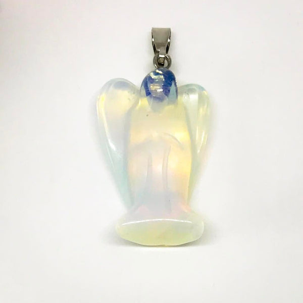 Jewellery,Angels, Gods & Goddess Opalite / snake Chain Angel Pendant - Variety of crystals to choose from