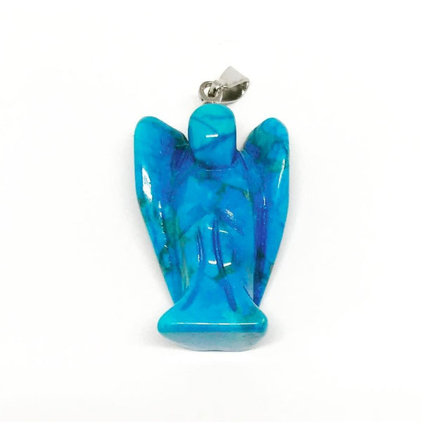 Jewellery,Angels, Gods & Goddess Turquenite / snake Chain Angel Pendant - Variety of crystals to choose from